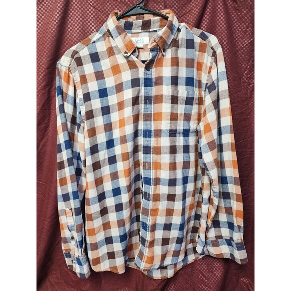 Croft & Barrow Men's Flannel Shirt Woven Long Sleeve Lumber Tee Top T-Shirt M - Picture 1 of 5